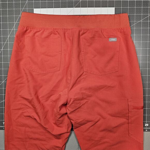 Figs Technical Collection Scrub Pants Womens Medium Zamora Jogger Orange W18SW - Picture 10 of 15
